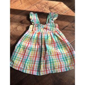 Rufflebutts ruffle butts plaid pastel Easter‎ dress 3-6